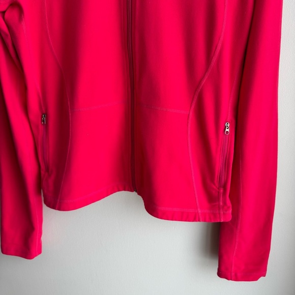 Lululemon Full Zip Athletic Jacket Sz M/L Bright Pink Stretch Yoga Gym Define - Picture 4 of 11